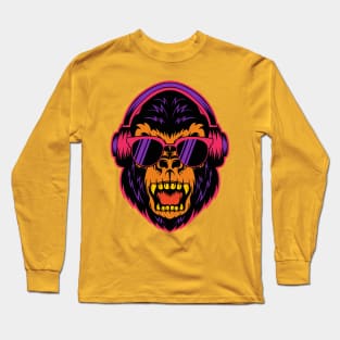 Gorilla Face Long Sleeve T-Shirt